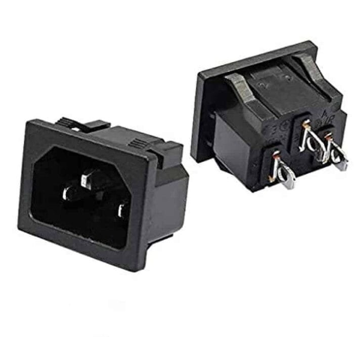Panel Mount AC Inlet Power Plug Socket 2
